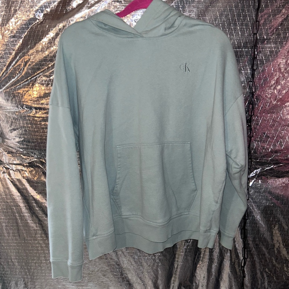 Calvin Klein Women's Light Green Hoodie